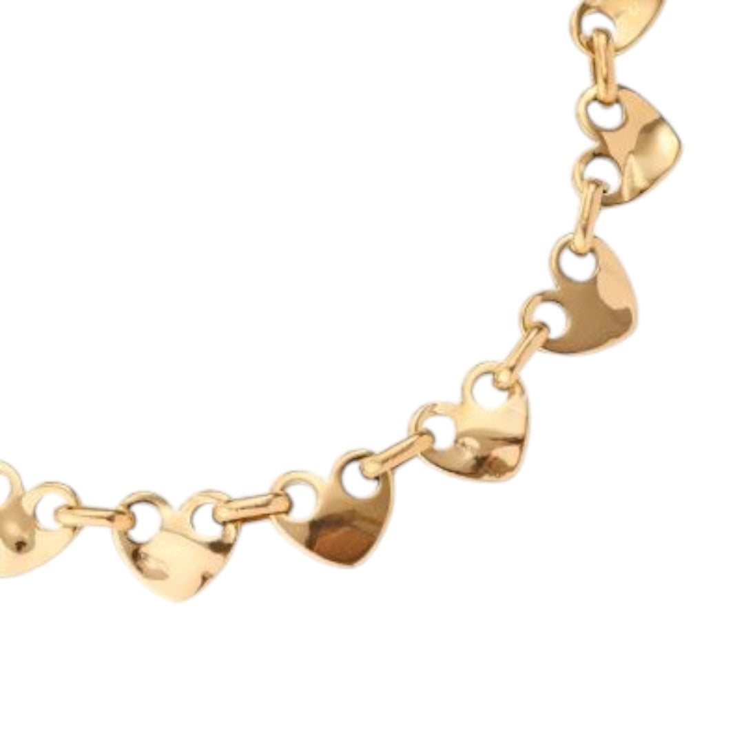 ARMBÅND MED HJERTER GULD
