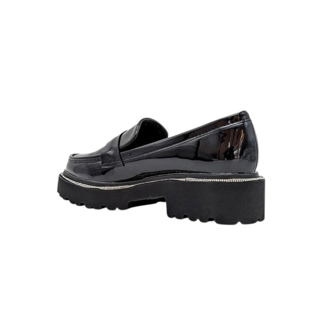 Loafers sort, lak