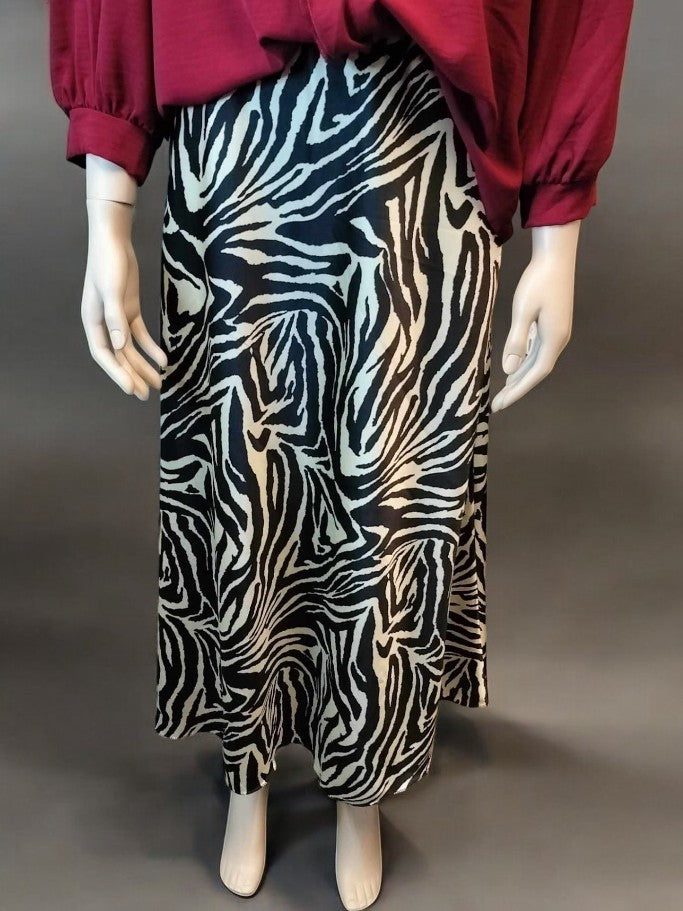 Nederdel i zebra print