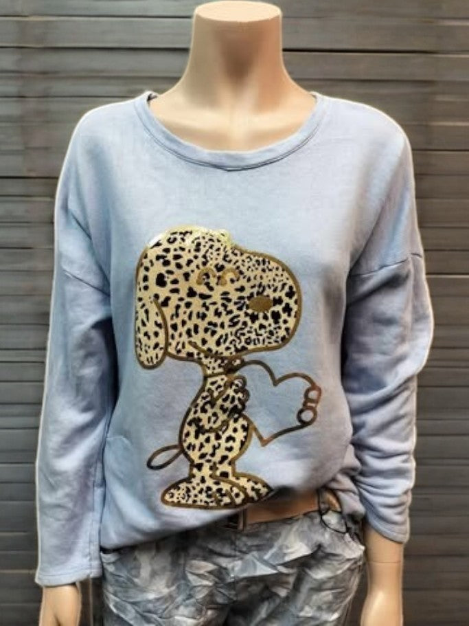 Nuser bluse, lyserblå