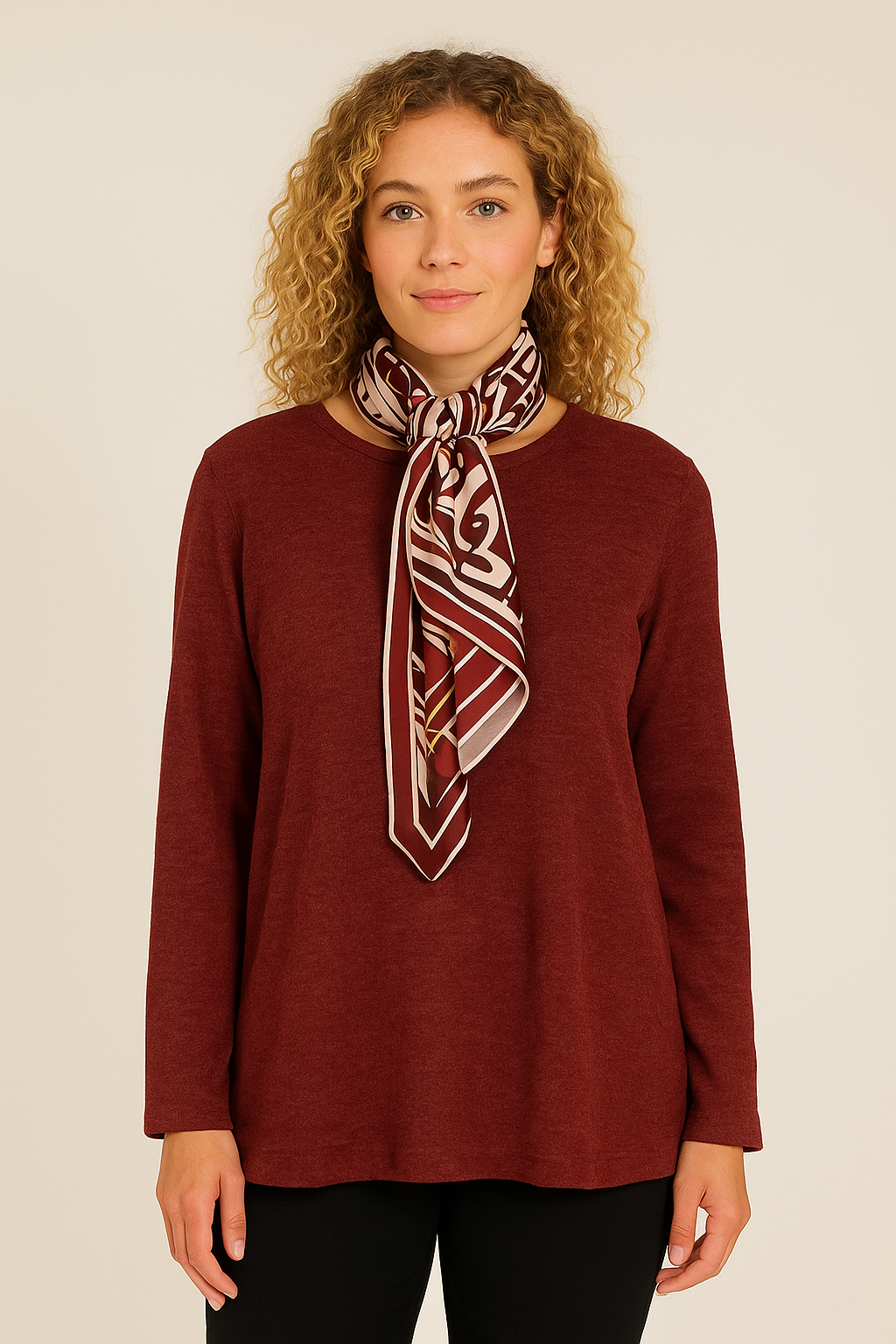 Sofie bluse, bordeaux