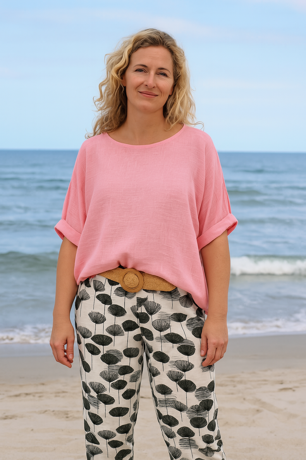 Carolina bluse, lyserød