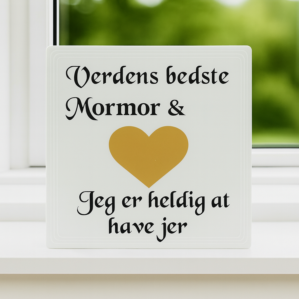 💛 Verdens Bedste Mormor & Morfar