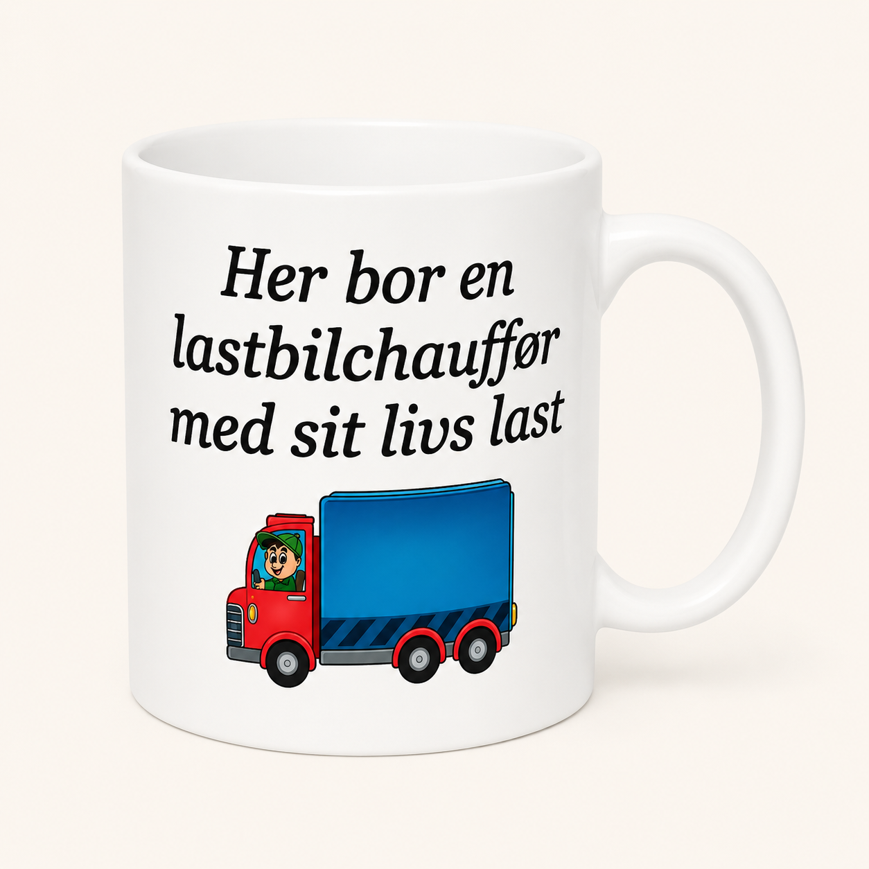 B-DESIGN|HER BOR EN...|LASTBILCHAUFFØR