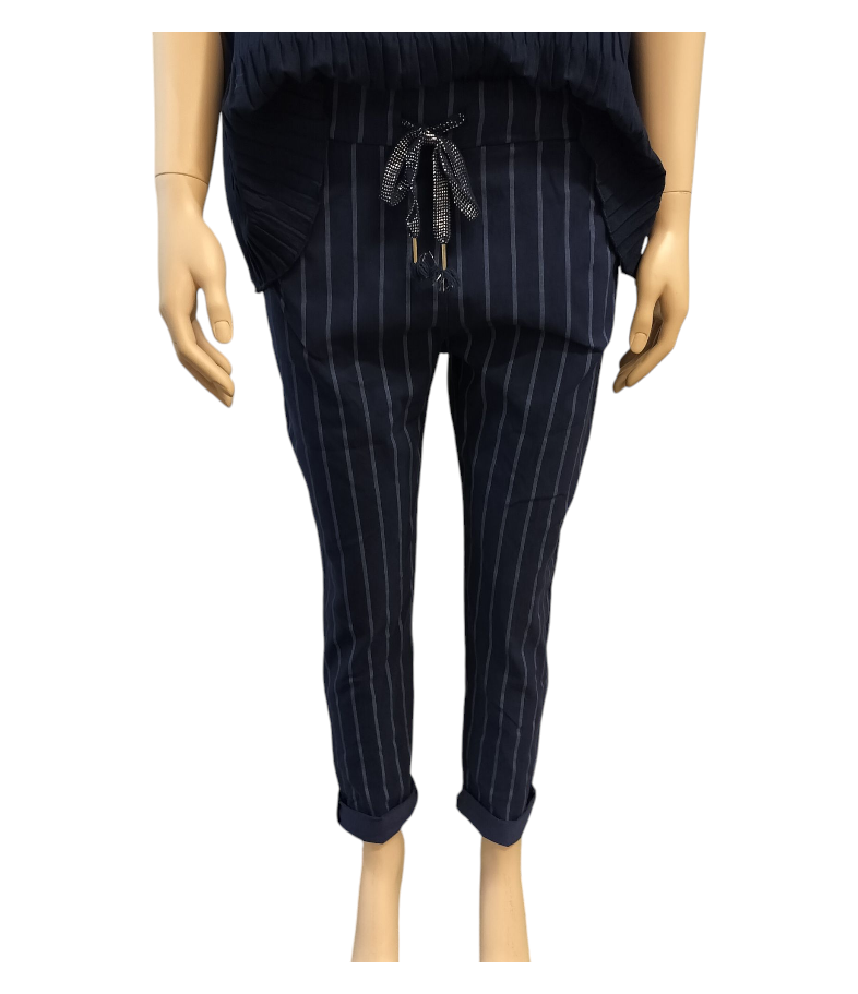 Freja stribet, marine - onesize