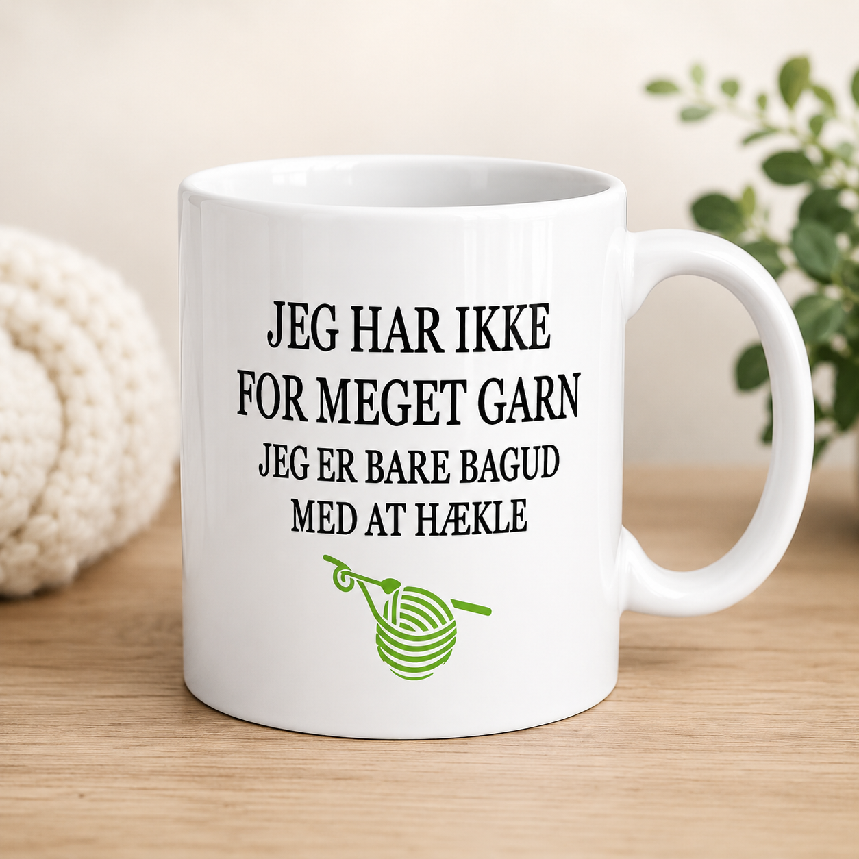 B-DESIGN| JEG HAR IKKE FOR MEGET GARN|GRØN