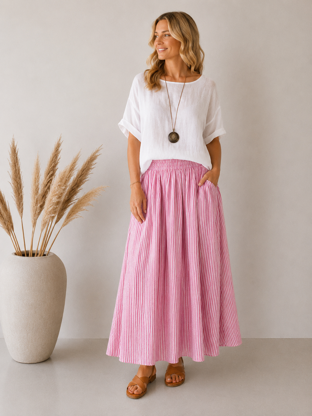 TØJHUSET 70|NAYA NEDERDEL|PINK
