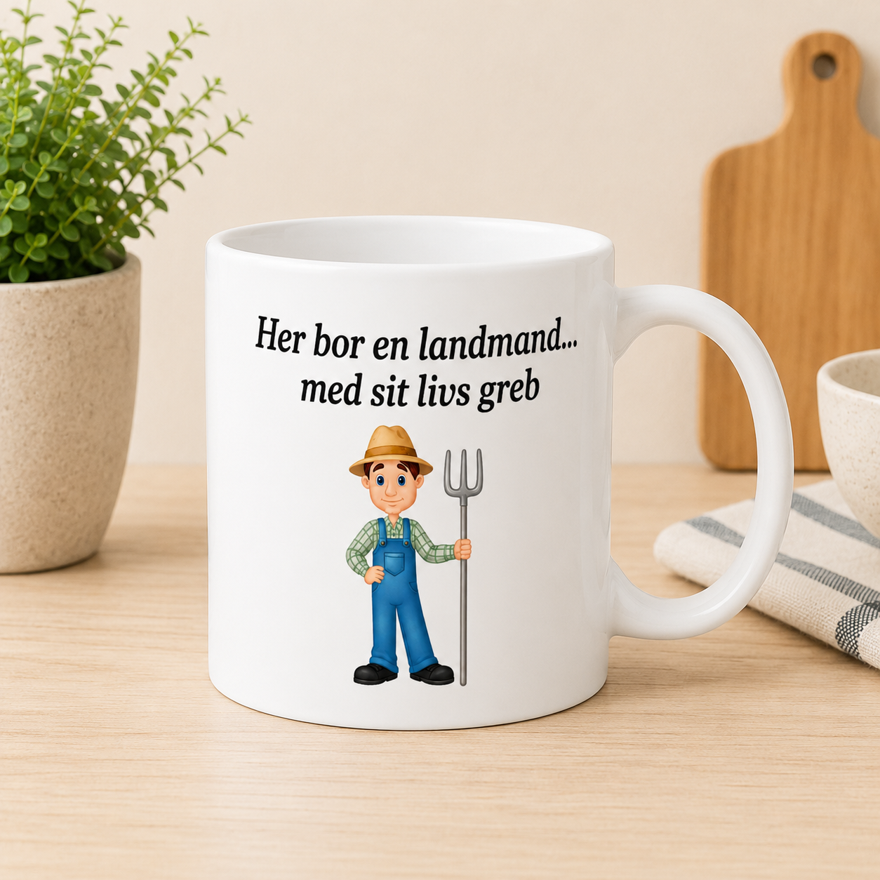 Her bor en Landmand