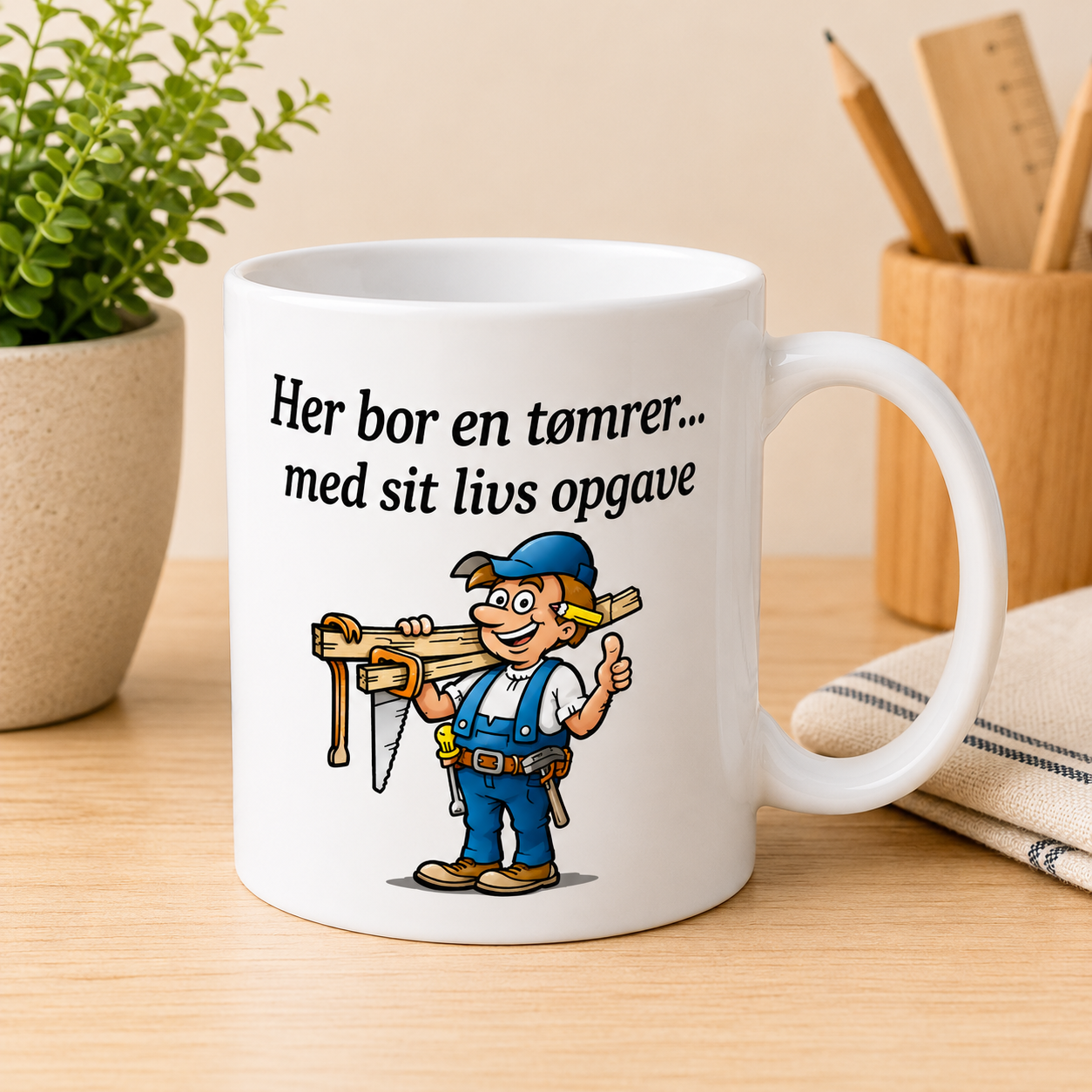 Her bor en Tømrer