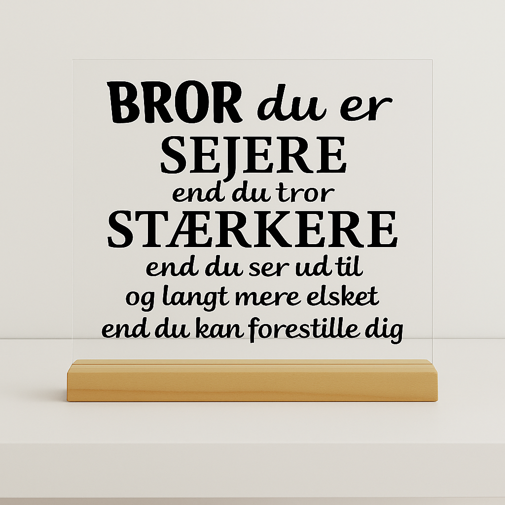 💪 Verdens bedste BROR