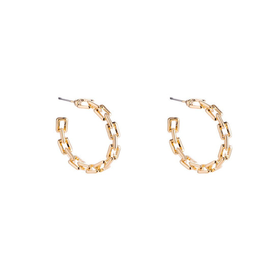 Arch Chain forgyldt ørering, guld