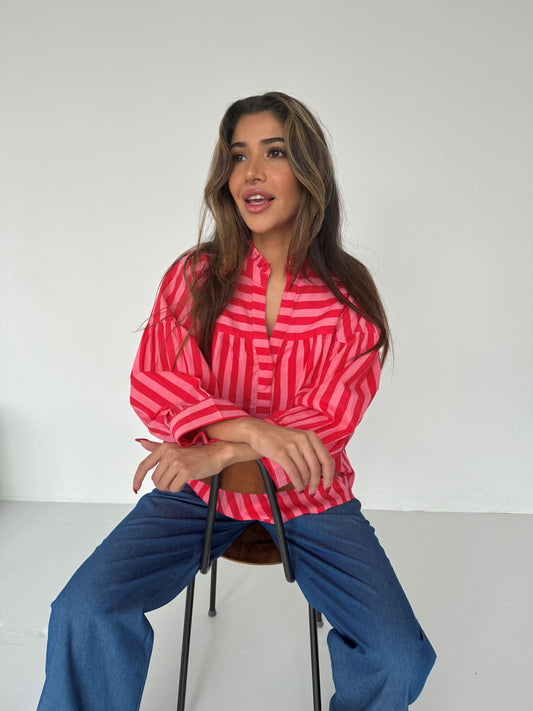 Ida stribet bluse