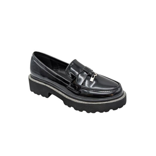 Loafers sort, lak