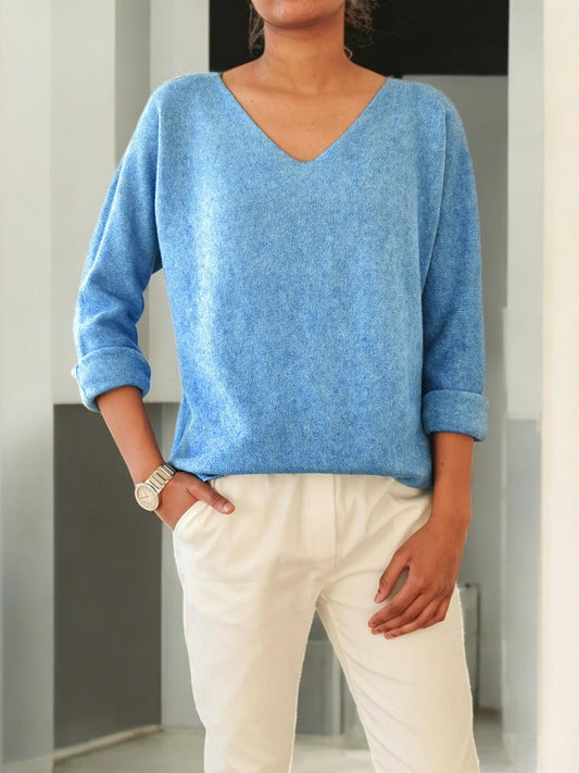 Chillie bluse, himmelblå