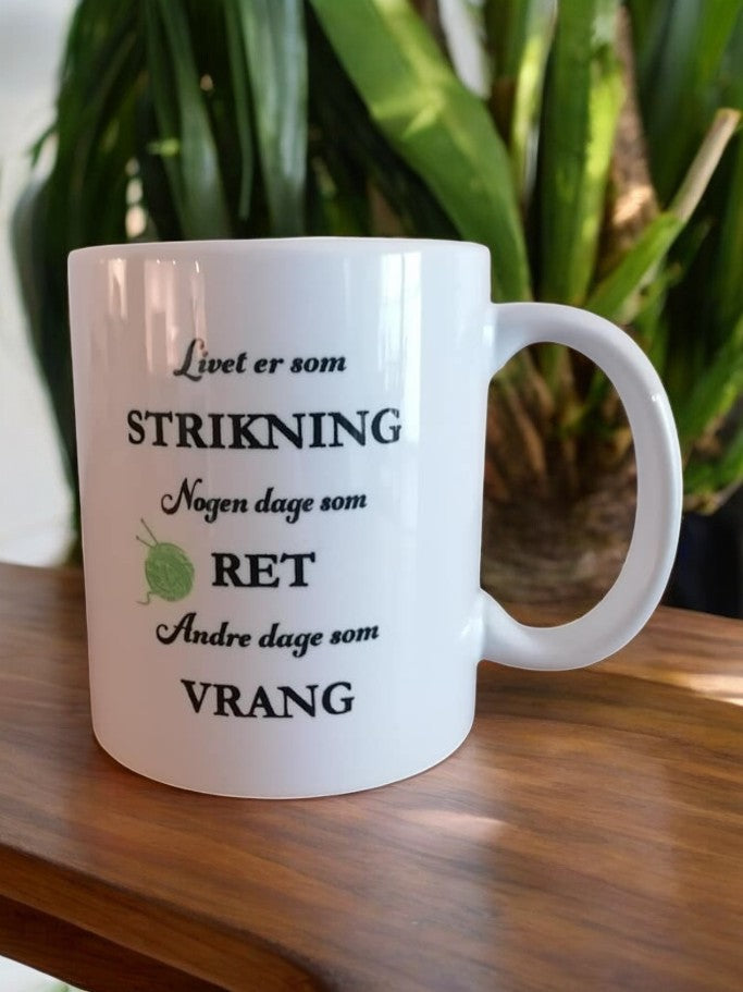 Livet er som strikning, grøn
