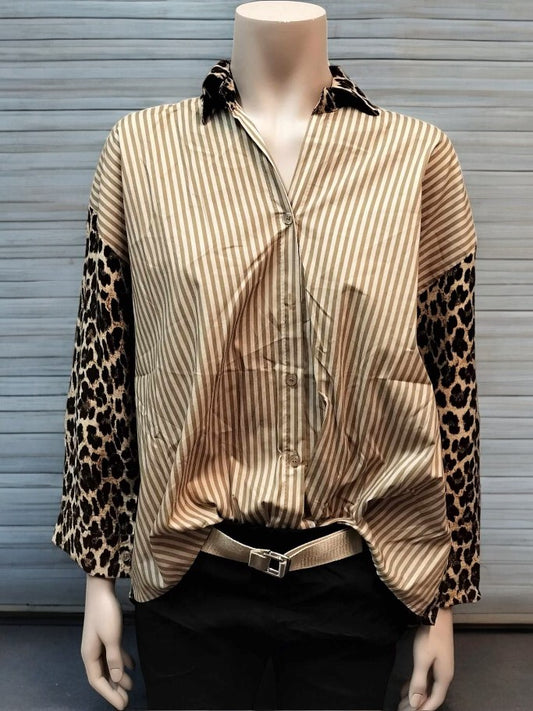 Mille skjorte, beige