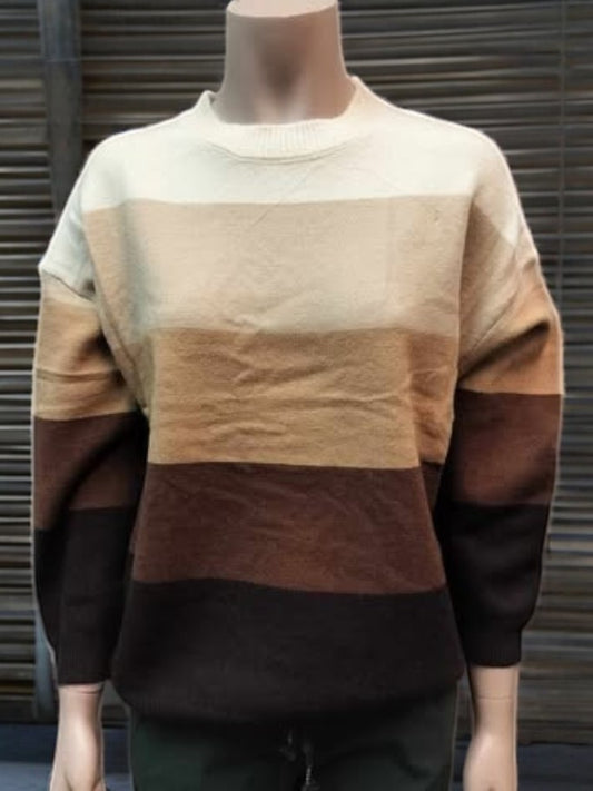 Sigrid strik bluse, beige