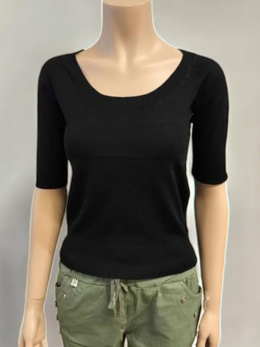 Tiffany bluse, sort