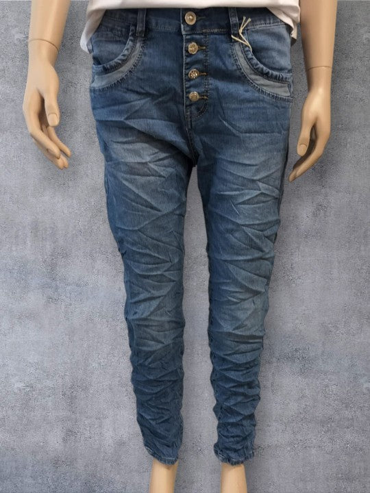 Karostar jeans, lys denim