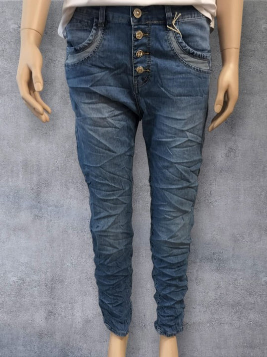 Karostar jeans, lys denim