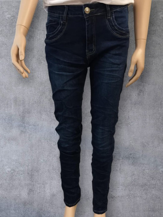 Karostar jeans, mørk denim