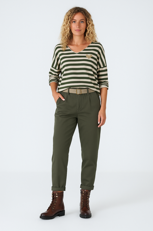 Berenice bukser, armygrøn