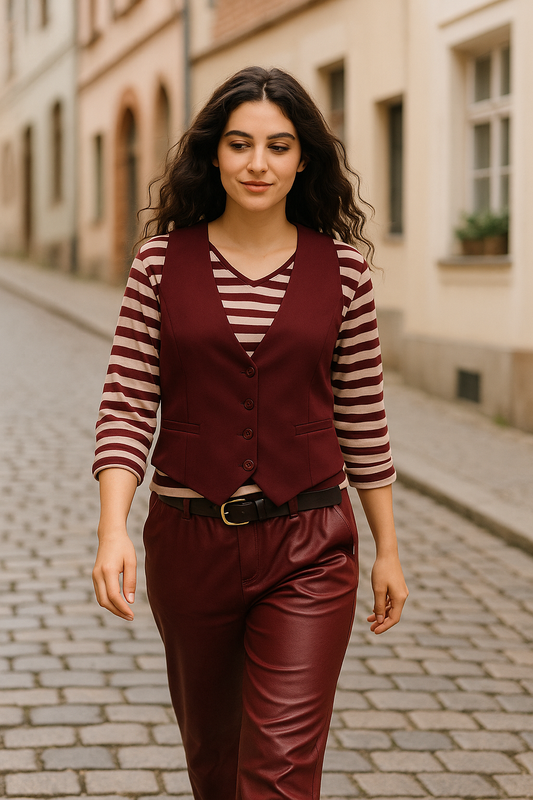 Habit vest, bordeaux