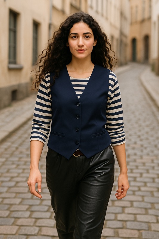 Habit vest, marine