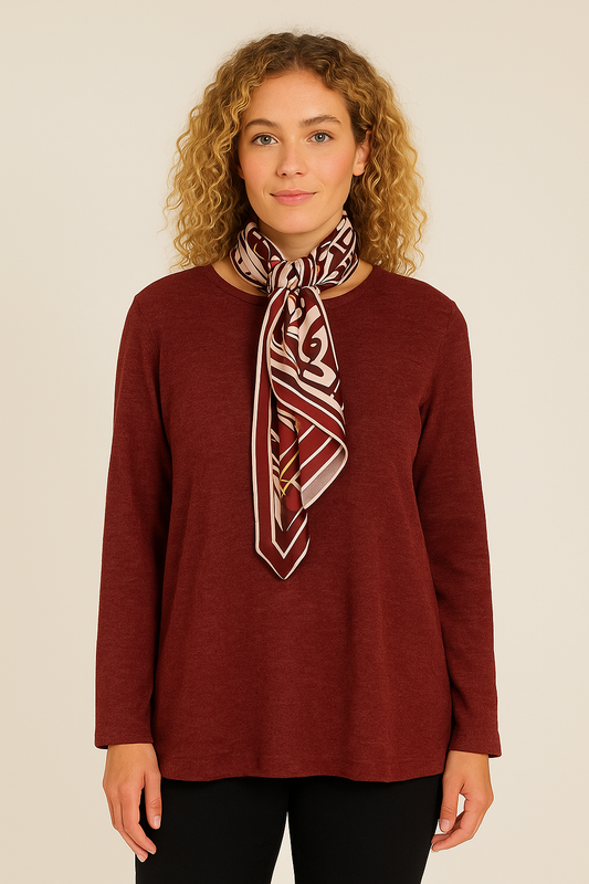 Sofie bluse, bordeaux