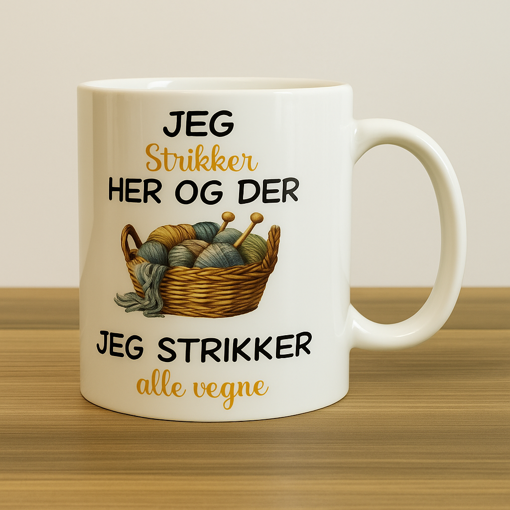 Krus – “Jeg strikker her og der, jeg strikker alle vegne”