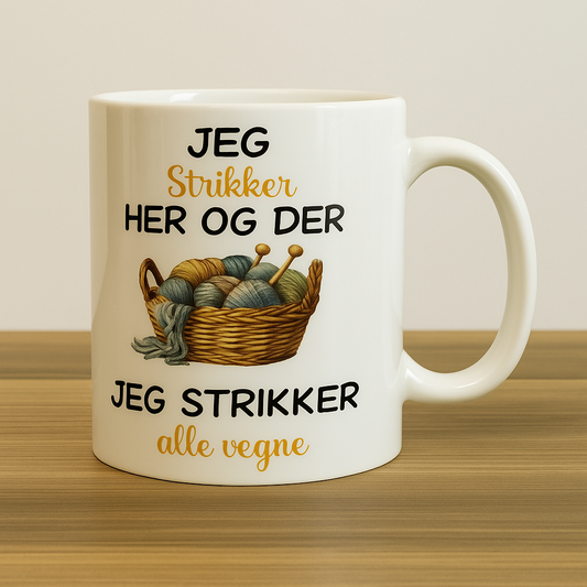 Krus – “Jeg strikker her og der, jeg strikker alle vegne”