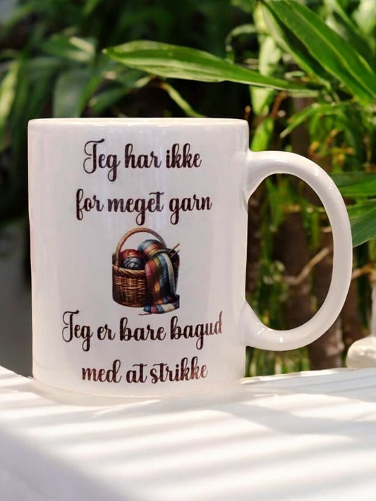 Jeg har ikke for meget garn, jeg er bare bagud med at strikke