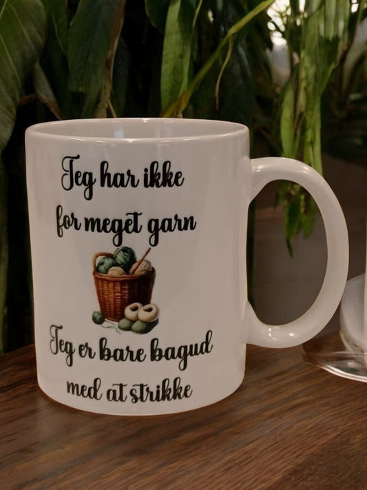 Jeg har ikke for meget garn, jeg er bare bagud med at strikke