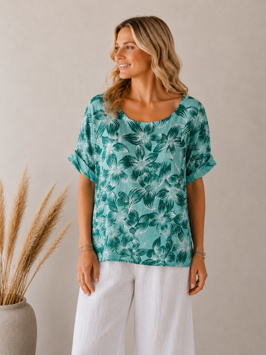 TØJHUSET 70|ANITA BLUSE|AQUA GRØN