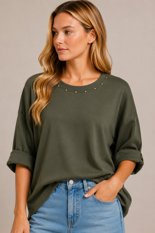 Agnes Sweatshirt - Armygrøn