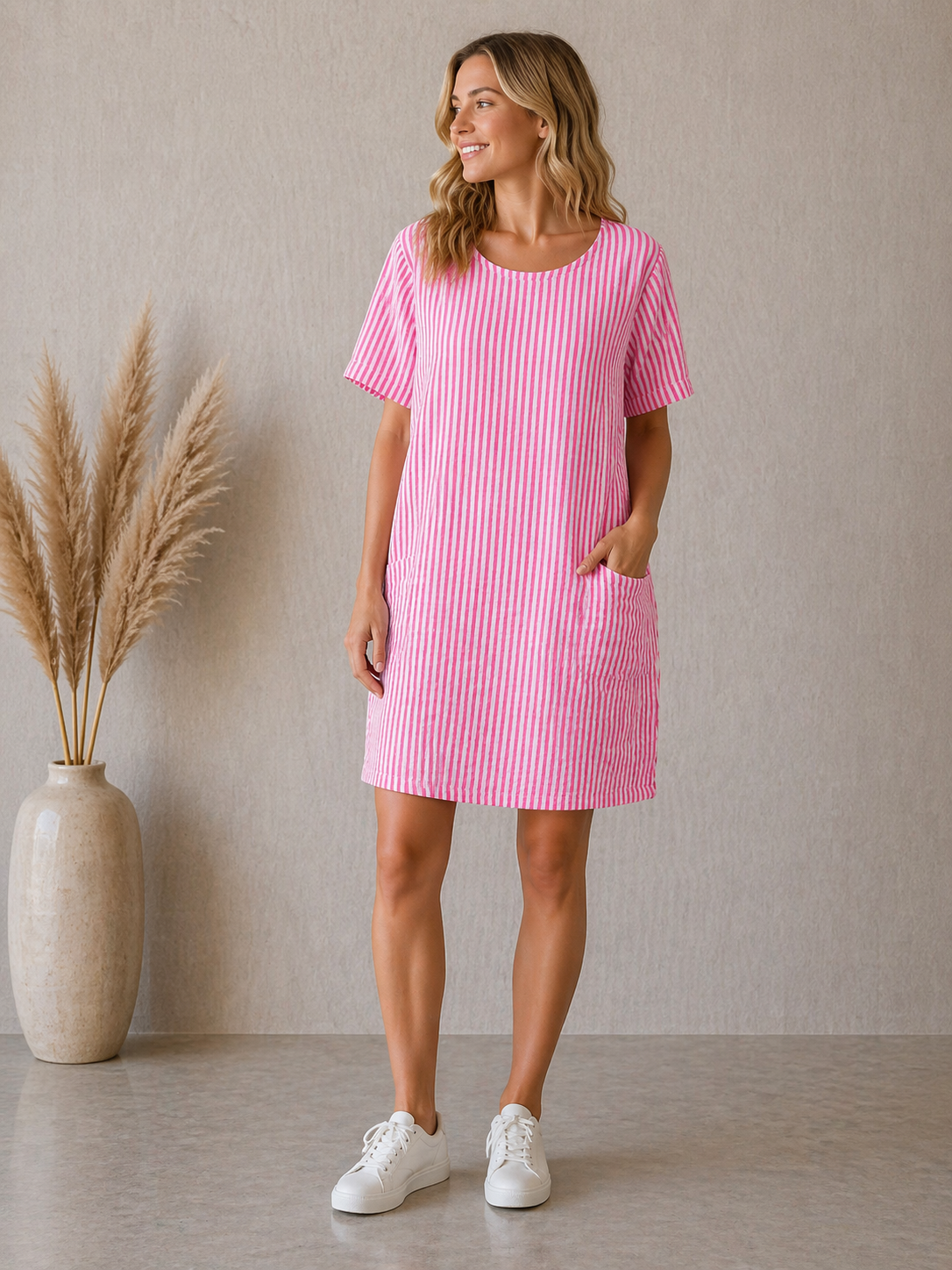 TØJHUSET 70|DAGNY KJOLE|PINK