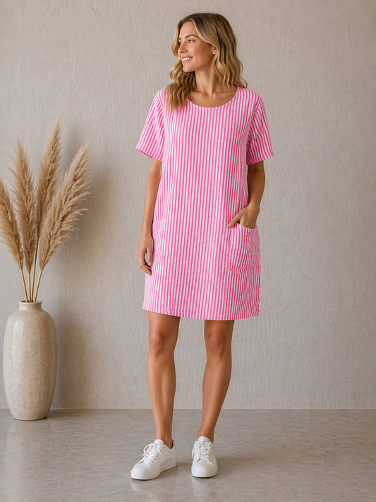 TØJHUSET 70|DAGNY KJOLE|PINK