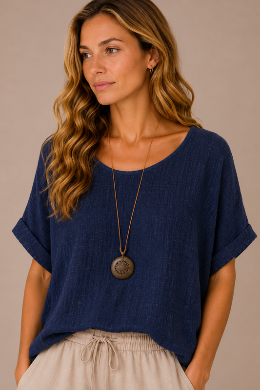 Luna Bluse - Marine