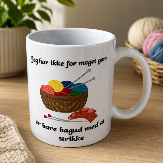 B-DESIGN|JEG HAR IKKE FOR MEGET GARN|KURV MED GARN)