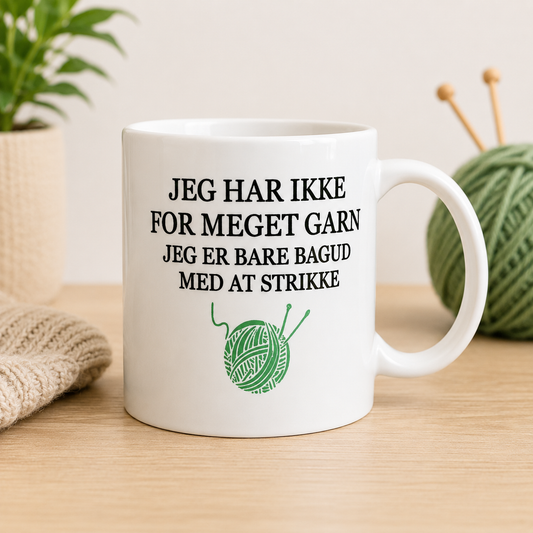 B-DESIGN|KRUS- JEG HAR IKKE FOR MEGET GARN|GRØN