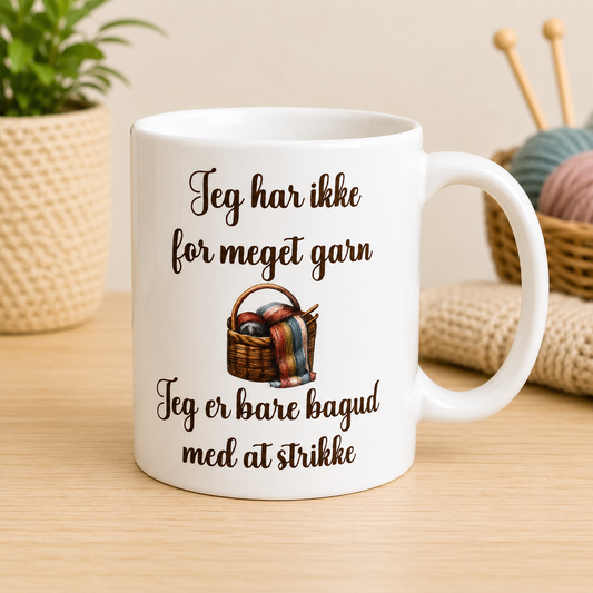 B-DESIGN|JEG HAR IKKE FOR MEGET GARN|KURV