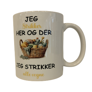 Jeg strikker her og der