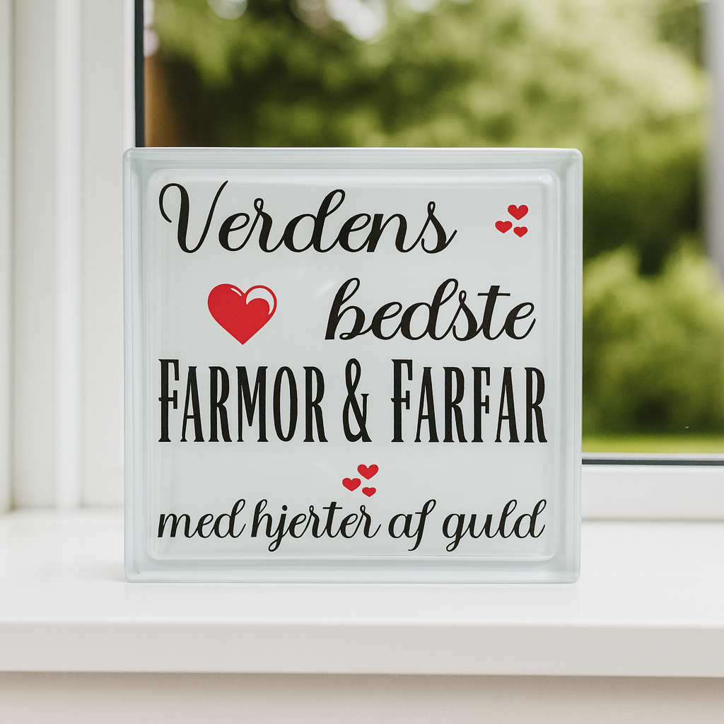 Verdens bedste Farmor & Farfar – med hjerter af guld