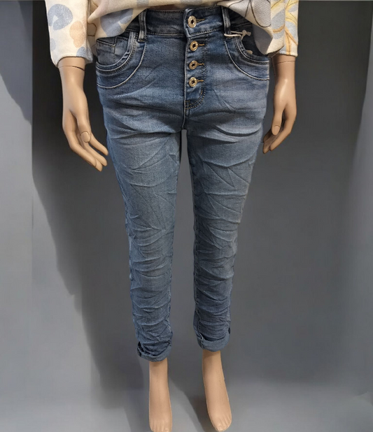 Karostar jeans, lys denim 2764