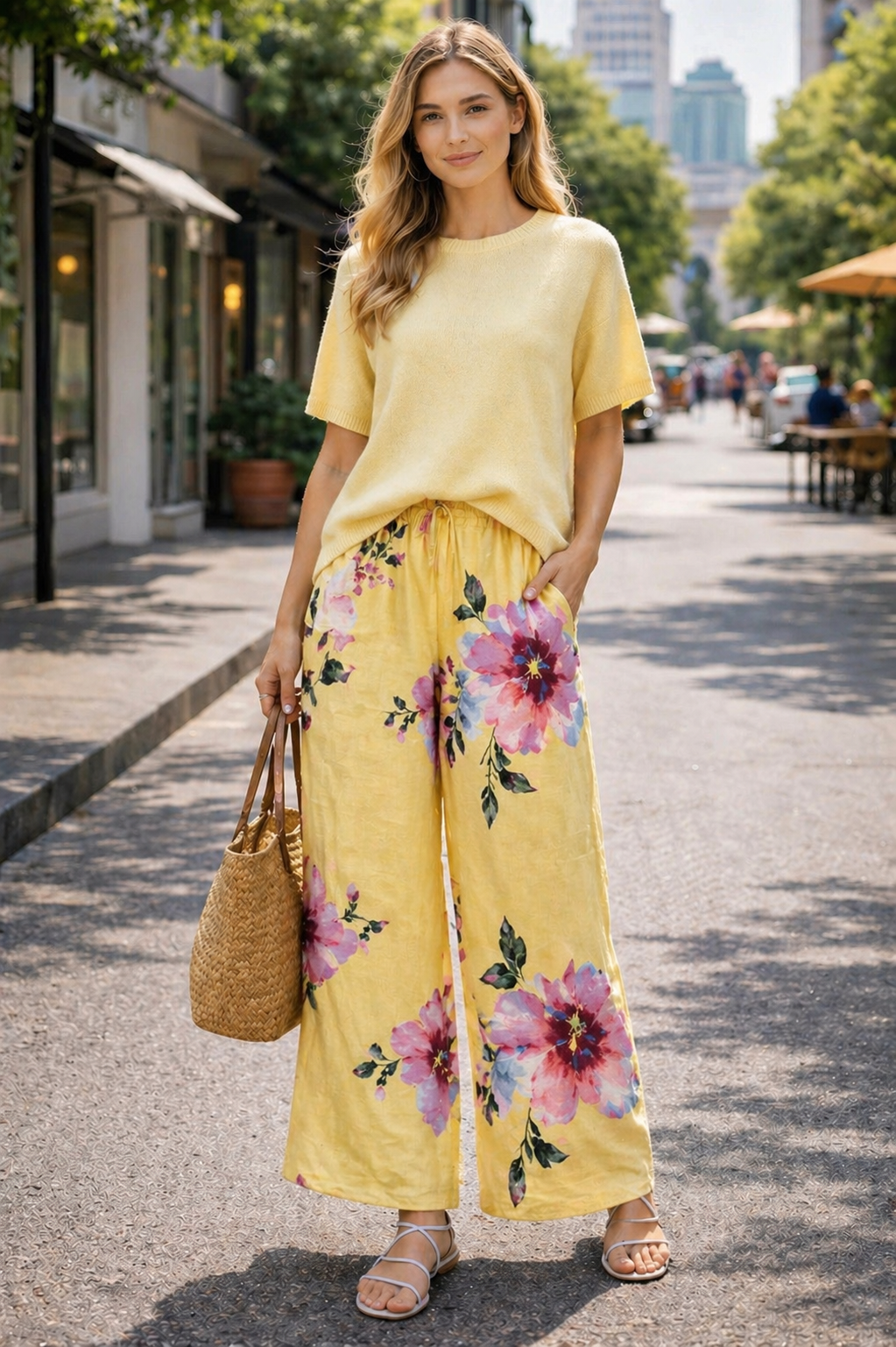 TØJHUSET 70|FLORA BUKSER|GUL