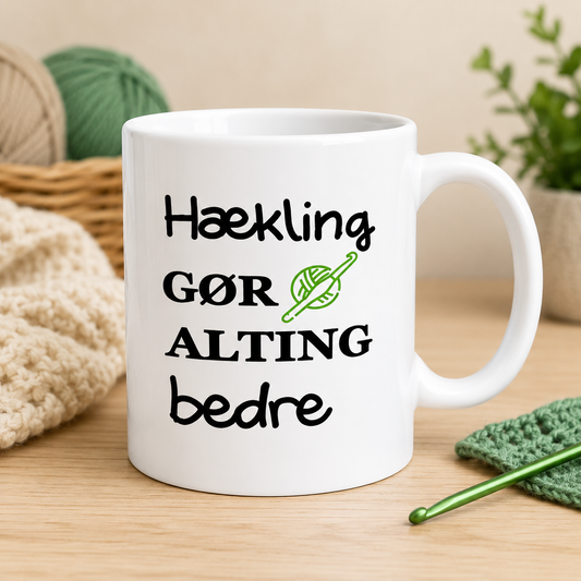 B-DESIGN|HÆKLING GØR ALTING BEDRE|GRØN