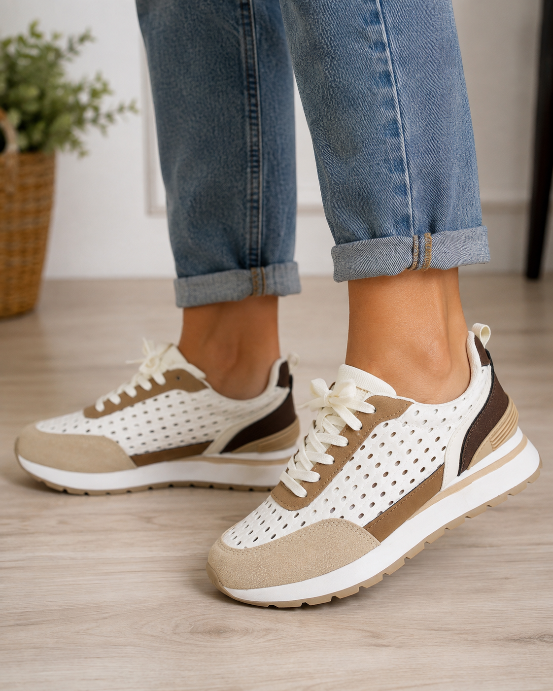 Sneakers - brun