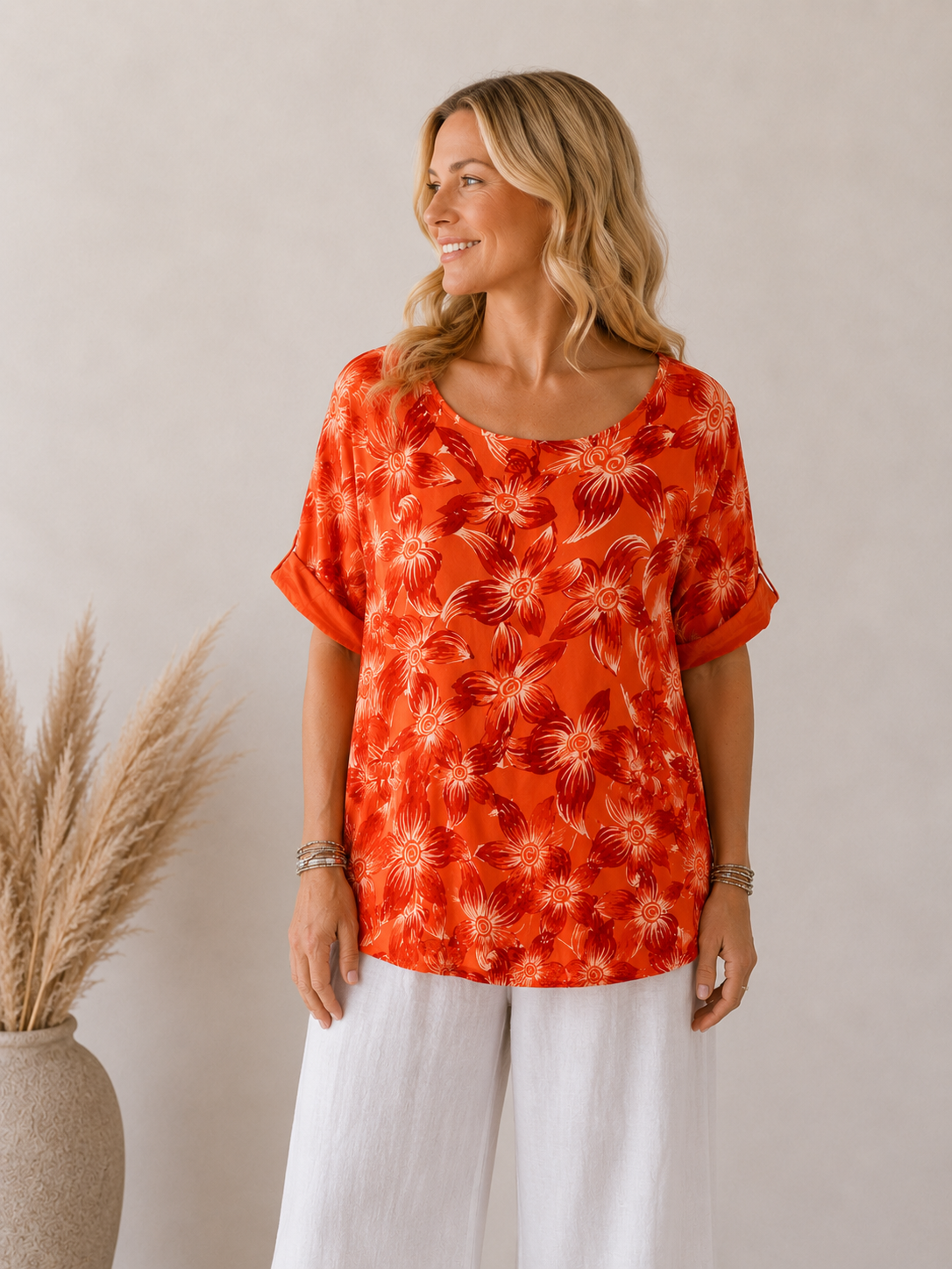 TØJHUSET 70|ANITA BLUSE| ORANGE