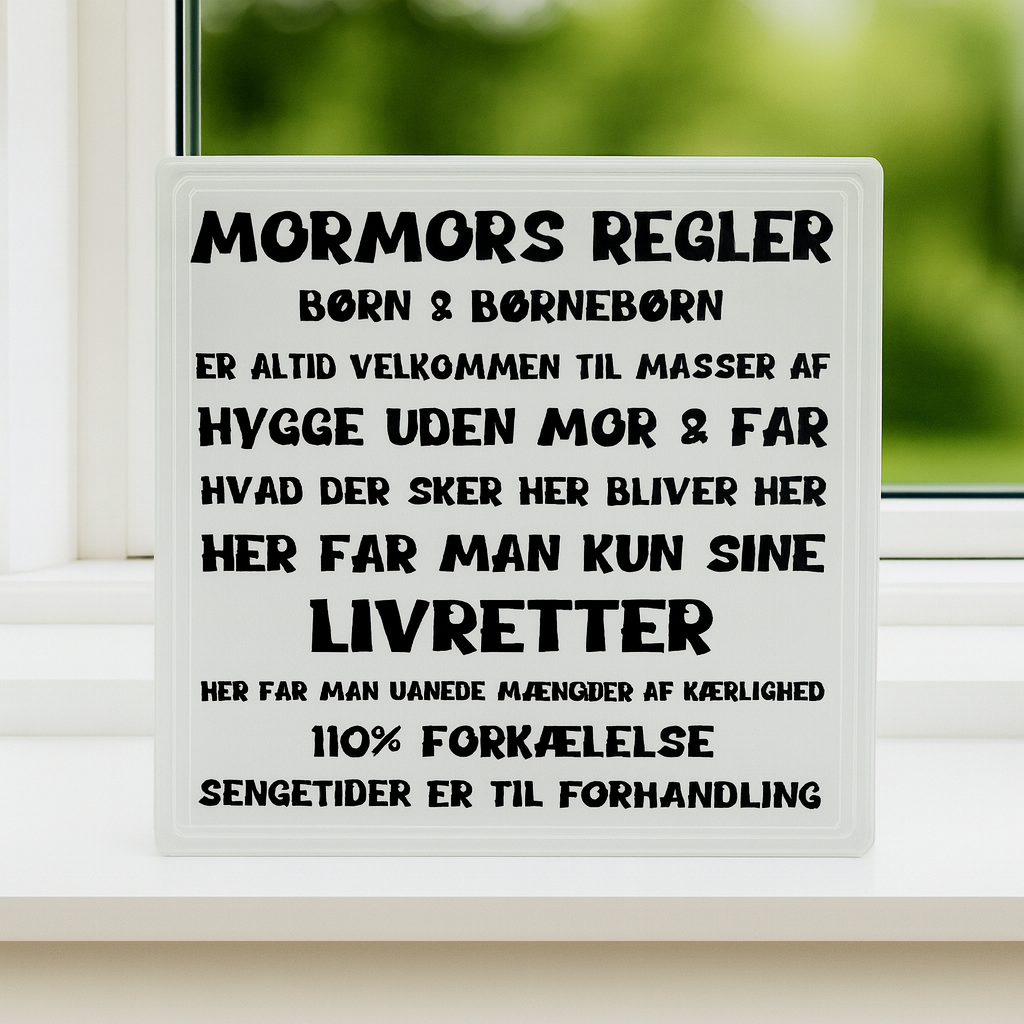 Mormors Regler – personlig glassten med kærlighed og humor