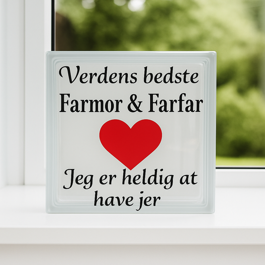 Verdens bedste Farmor & Farfar – Jeg er heldig at have jer